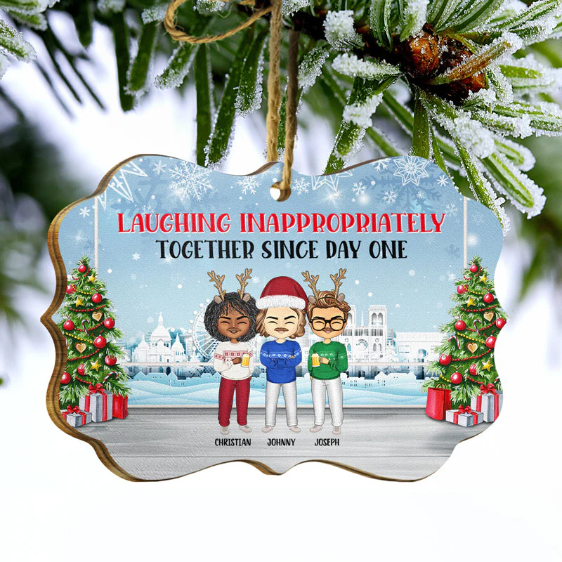 Co-Workers Are Like Christmas Lights - Christmas Gift For Colleagues And Best Friends - Personalized Custom Wooden Ornament - Image 3