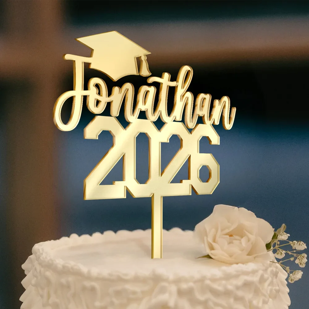 Congrats Graduation - Personalized Cake Topper - Image 2