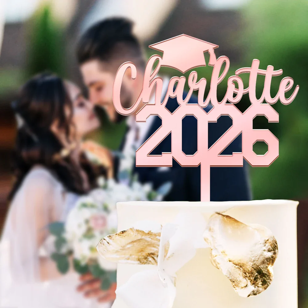 Congrats Graduation - Personalized Cake Topper - Image 3