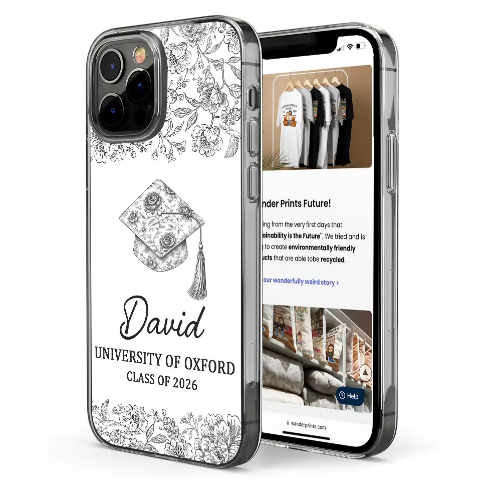 Congrats Graduation - Personalized Clear Phone Case - Image 4