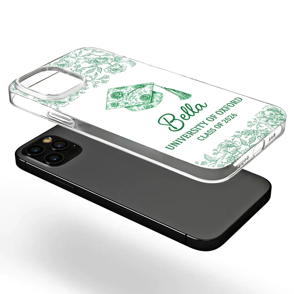 Congrats Graduation - Personalized Clear Phone Case - Image 5