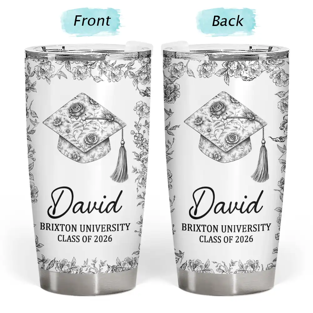 Congrats Graduation - Personalized Tumbler - Image 3