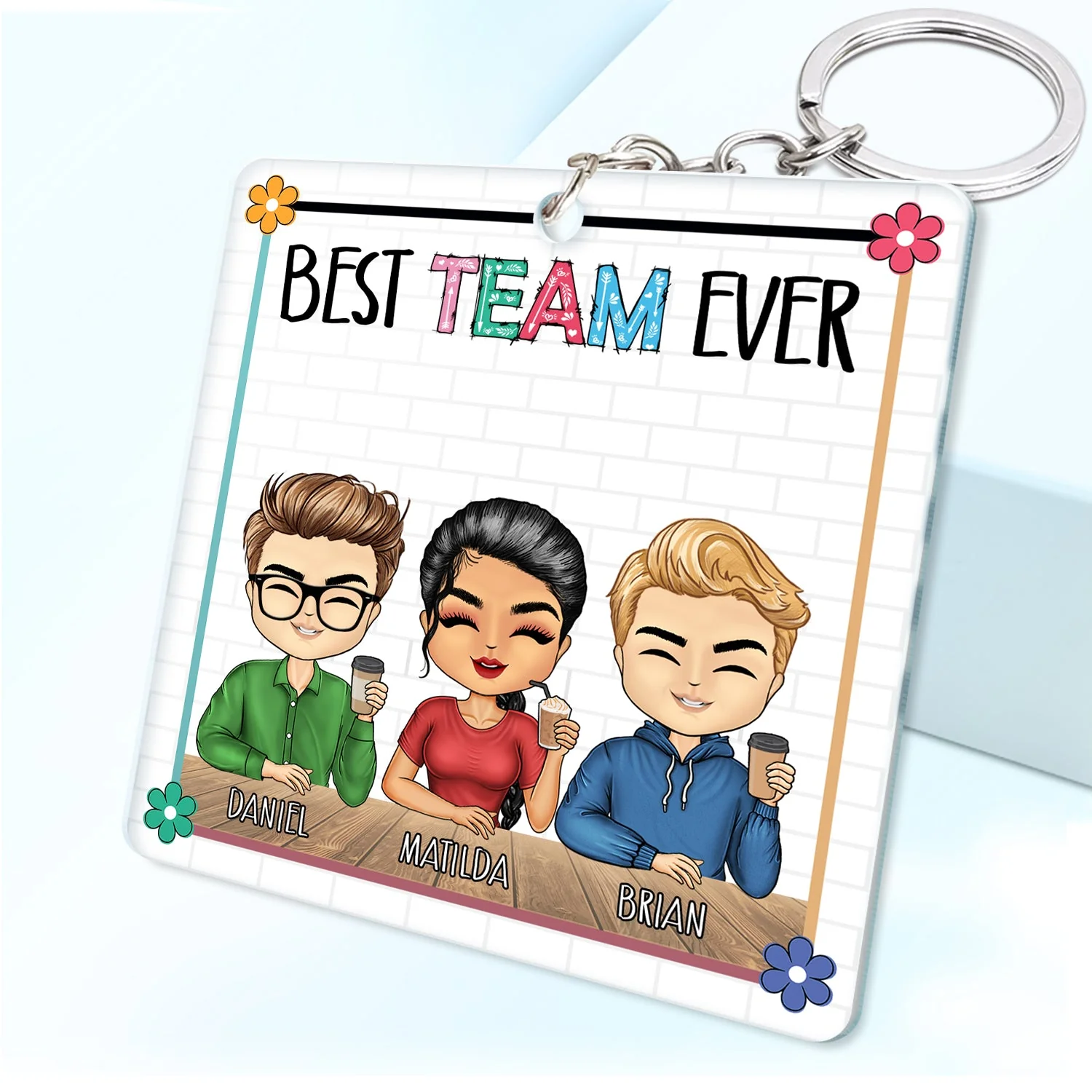 Congrats On Being My Coworker - Gift For Colleagues - Personalized Acrylic Keychain - Image 2