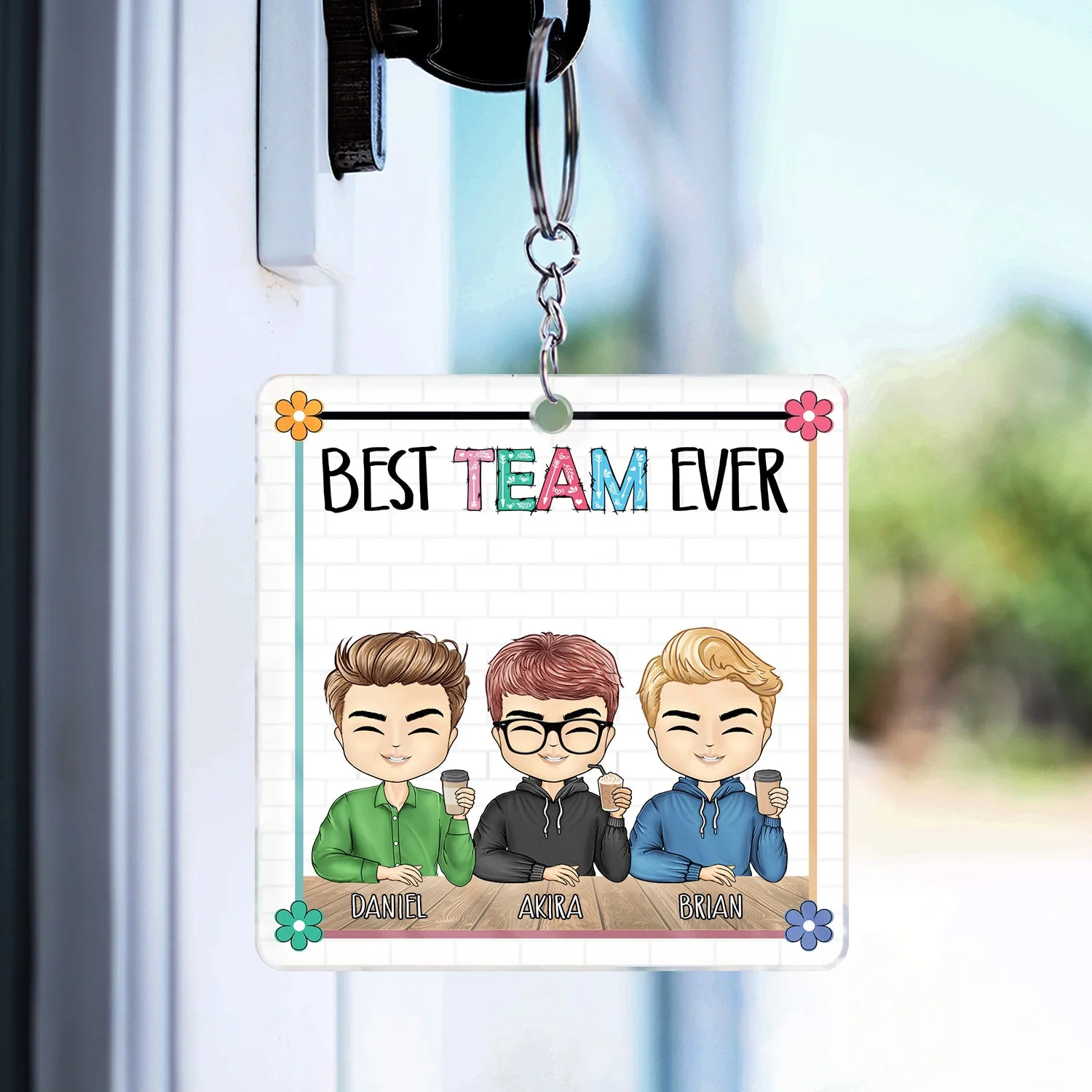 Congrats On Being My Coworker - Gift For Colleagues - Personalized Acrylic Keychain - Image 3
