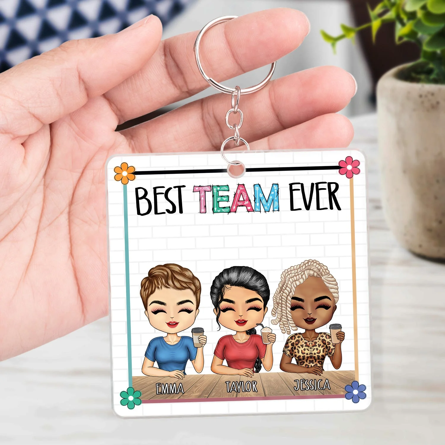 Congrats On Being My Coworker - Gift For Colleagues - Personalized Acrylic Keychain - Image 4