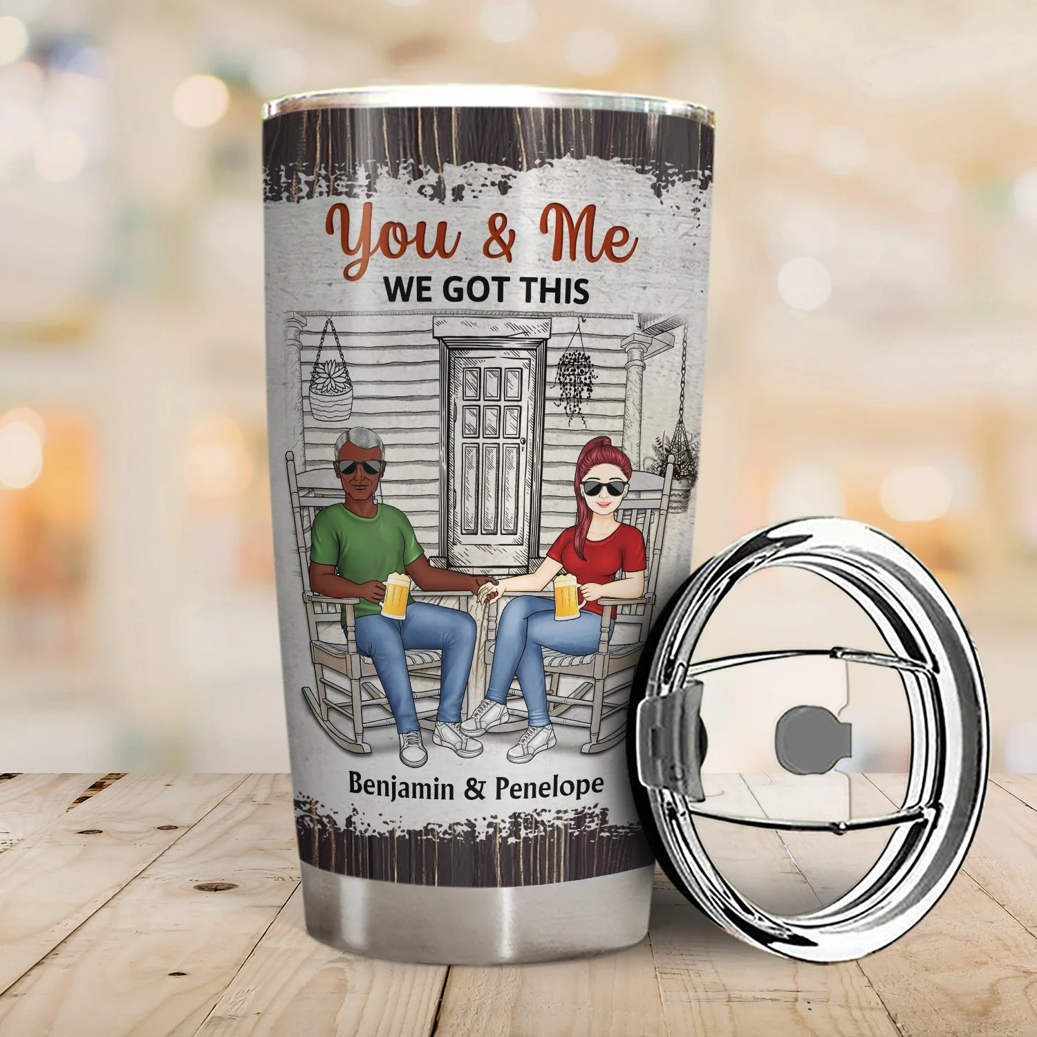 Congrats On Being My Husband - Loving Gift For Couples - Personalized Custom Tumbler - Image 2