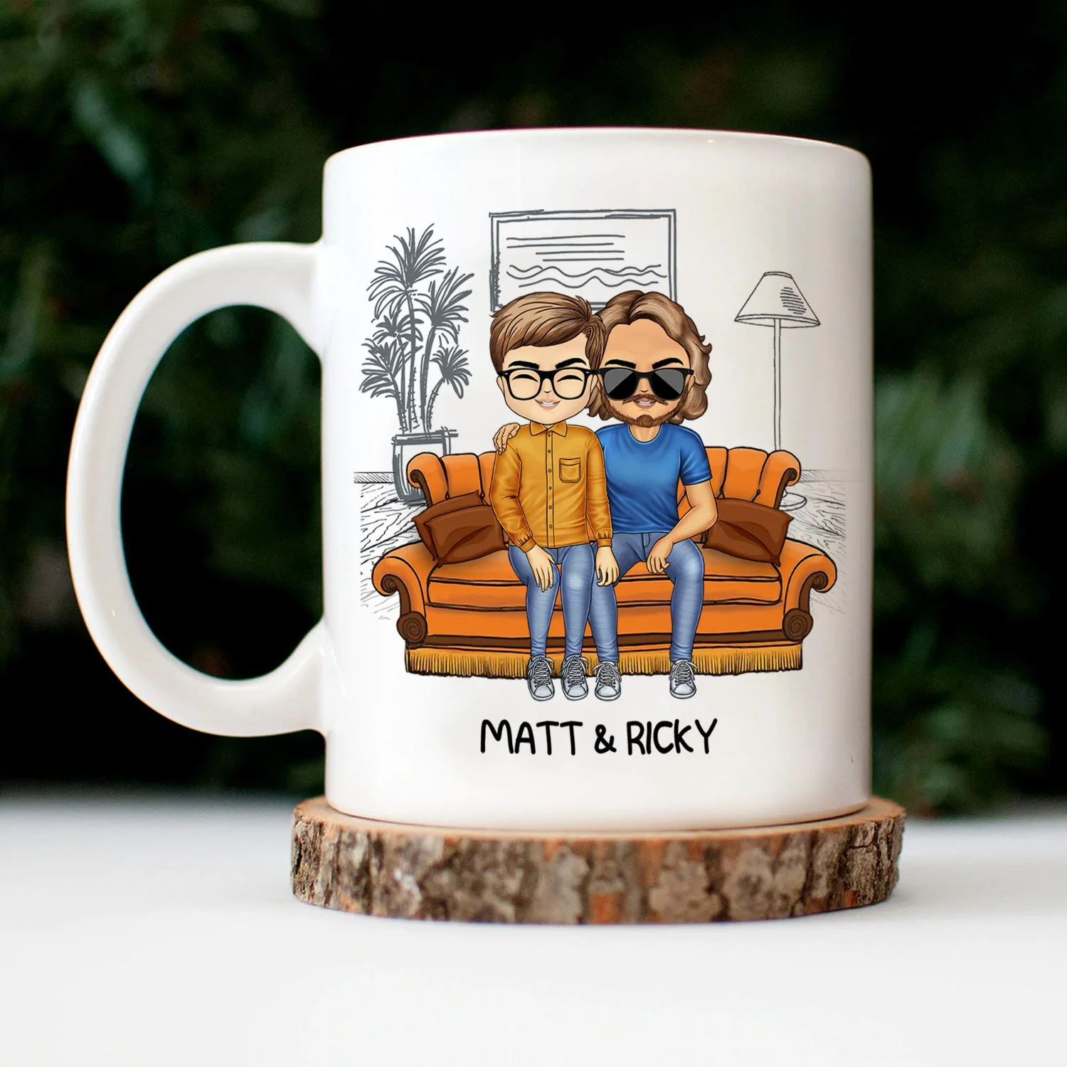 Congrats On Being My Husband You Lucky - Birthday, Anniversary Gift For Spouse, Lover, Hubby, Wifey, Wife, Boyfriend, Girlfriend, Couple - Personalized Custom Mug - Image 3