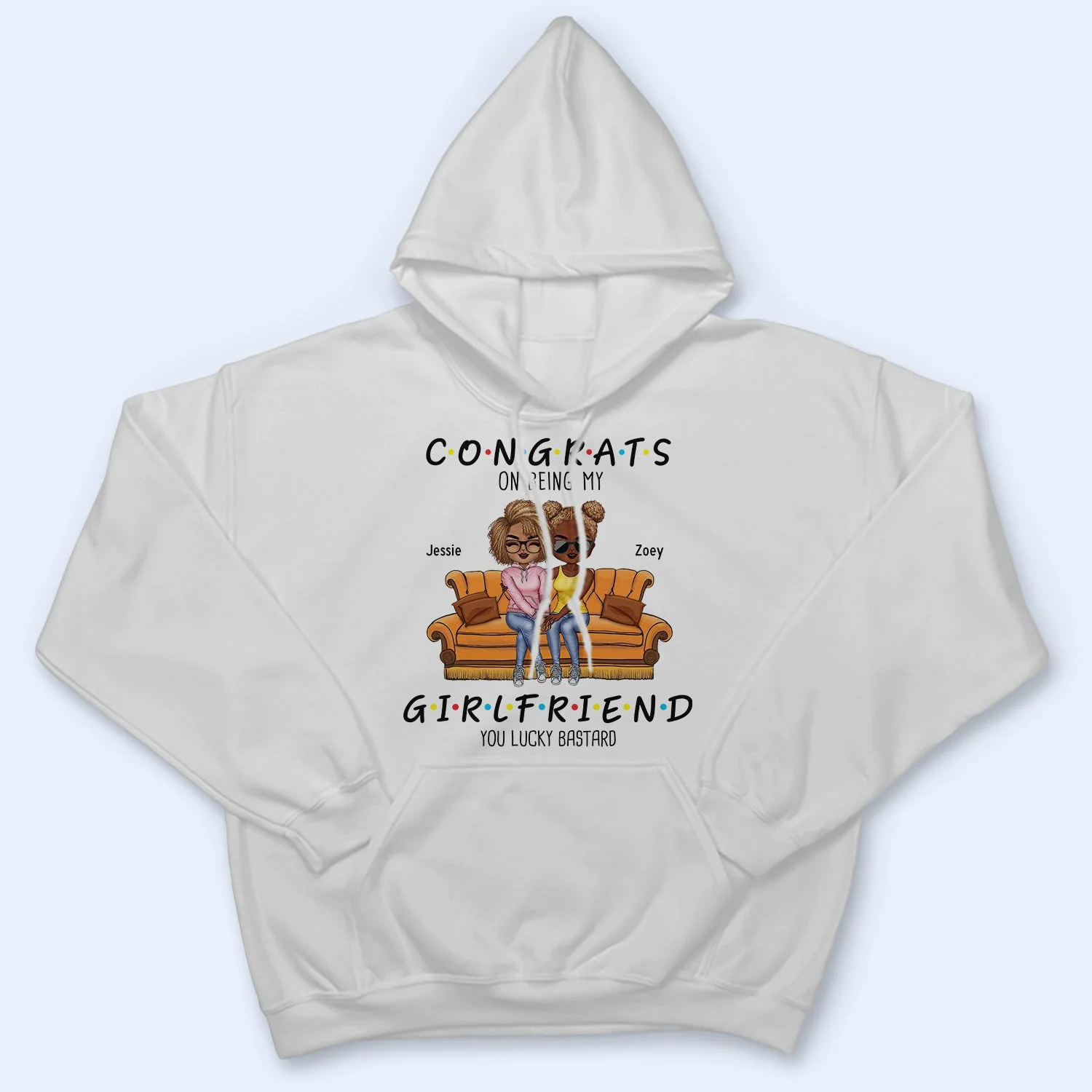 Congrats On Being My Husband You Lucky - Birthday, Anniversary Gift For Spouse, Lover, Husband, Wife, Boyfriend, Girlfriend, Couple - Personalized Custom T Shirt - Image 4