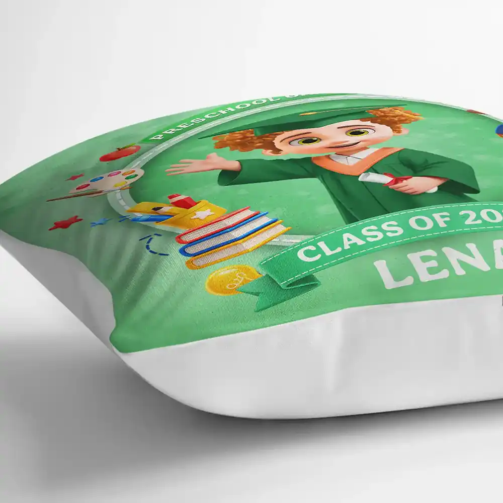 Congrats Pre-K Kindergarten Graduation - Personalized Pillow - Image 3