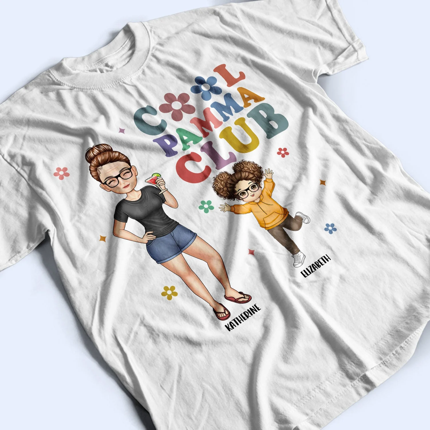 Cool Grandma Club - Gift For Grandma - Personalized T Shirt - Image 3