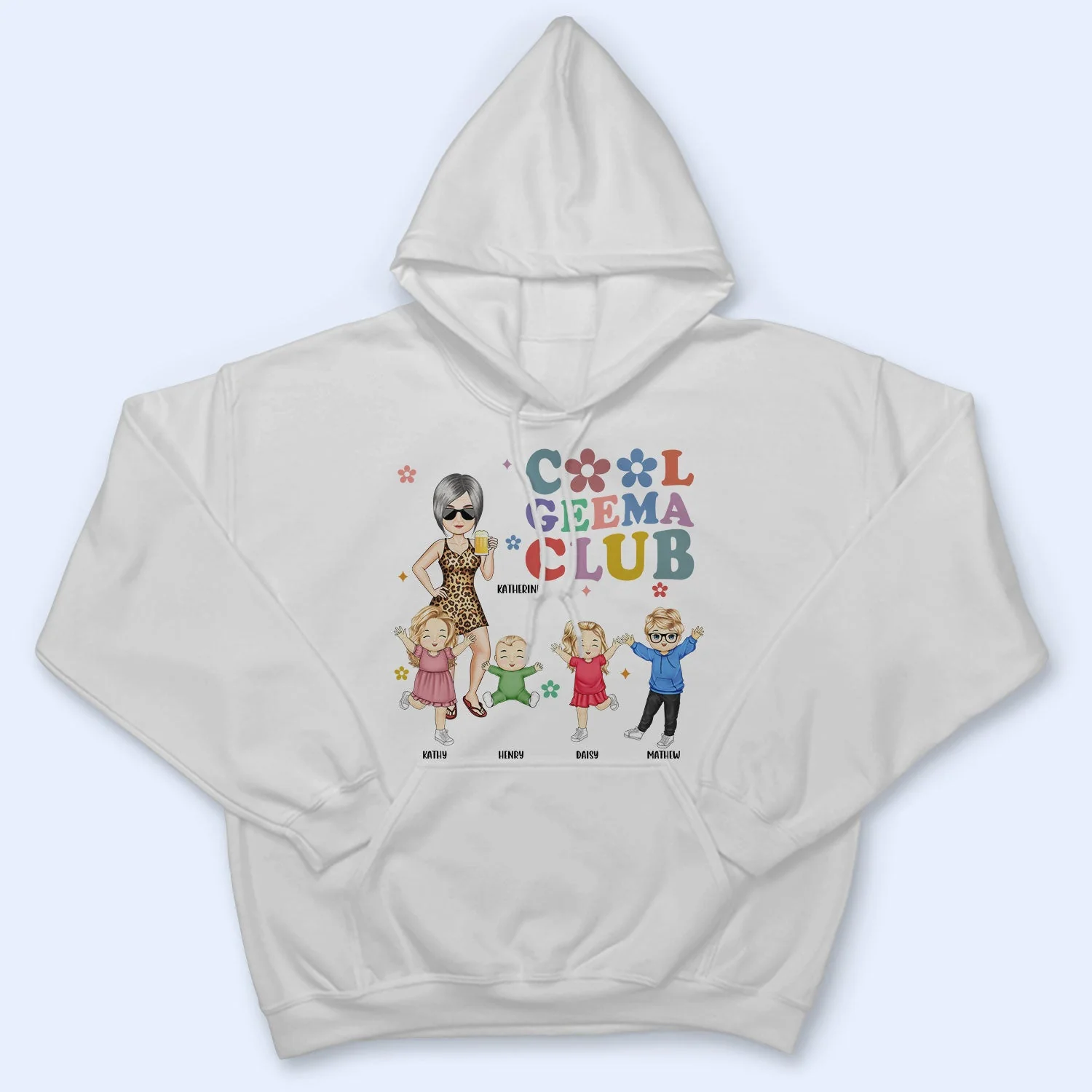 Cool Grandma Club - Gift For Grandma - Personalized T Shirt - Image 4