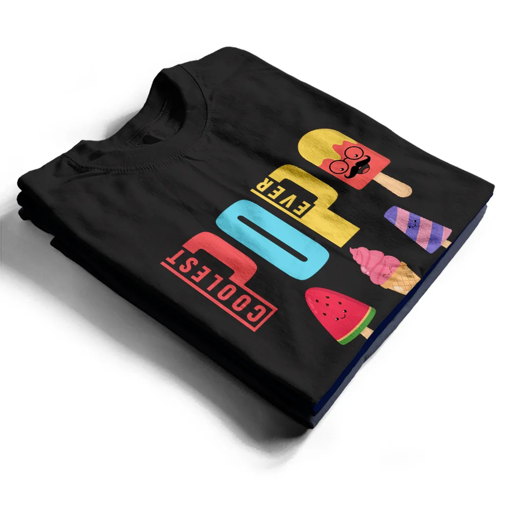 Coolest Pop Ever Fun Grandpa Popsicle - Personalized T Shirt - Image 2