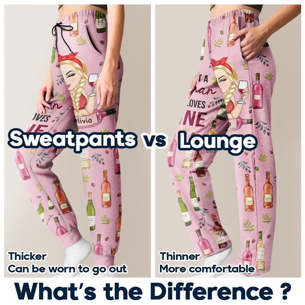 Corks Are For Quitters Turban Woman - Personalized Sweatpants - Image 7