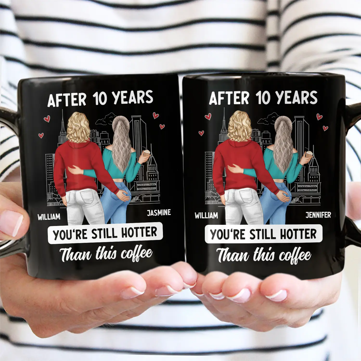 Couple After Years Hotter Than This Coffee - Gift For Couples - Personalized Mug - Image 3