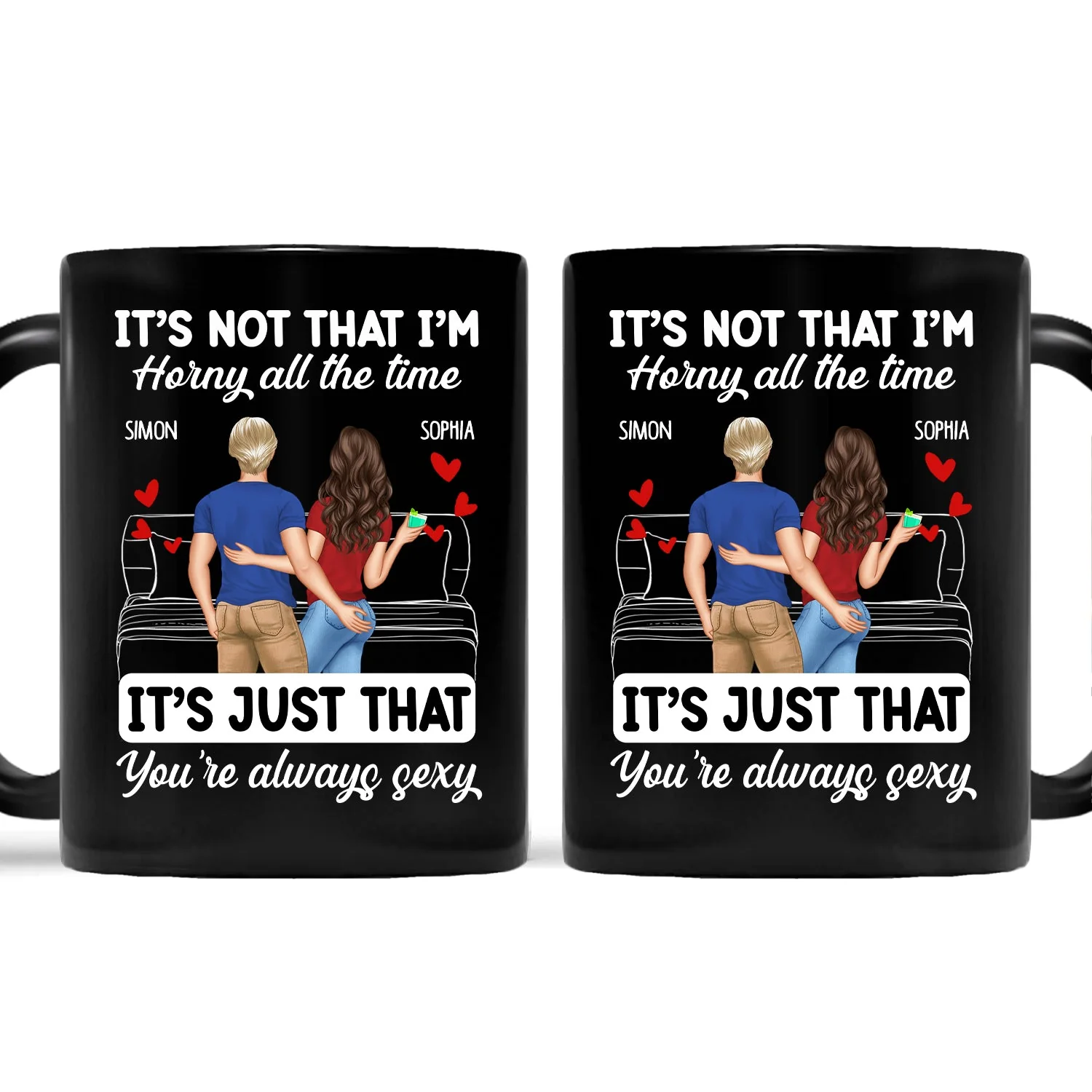 Couple Backside It's Just You Always Sexy - Gift For Couples - Personalized Mug - Image 2