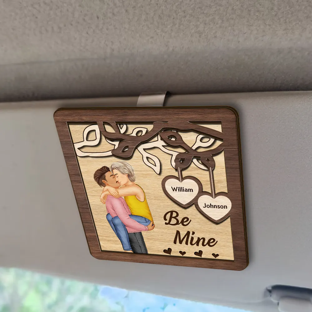 Couple Better Together - Personalized Custom Shaped Car Visor Clip - Image 2