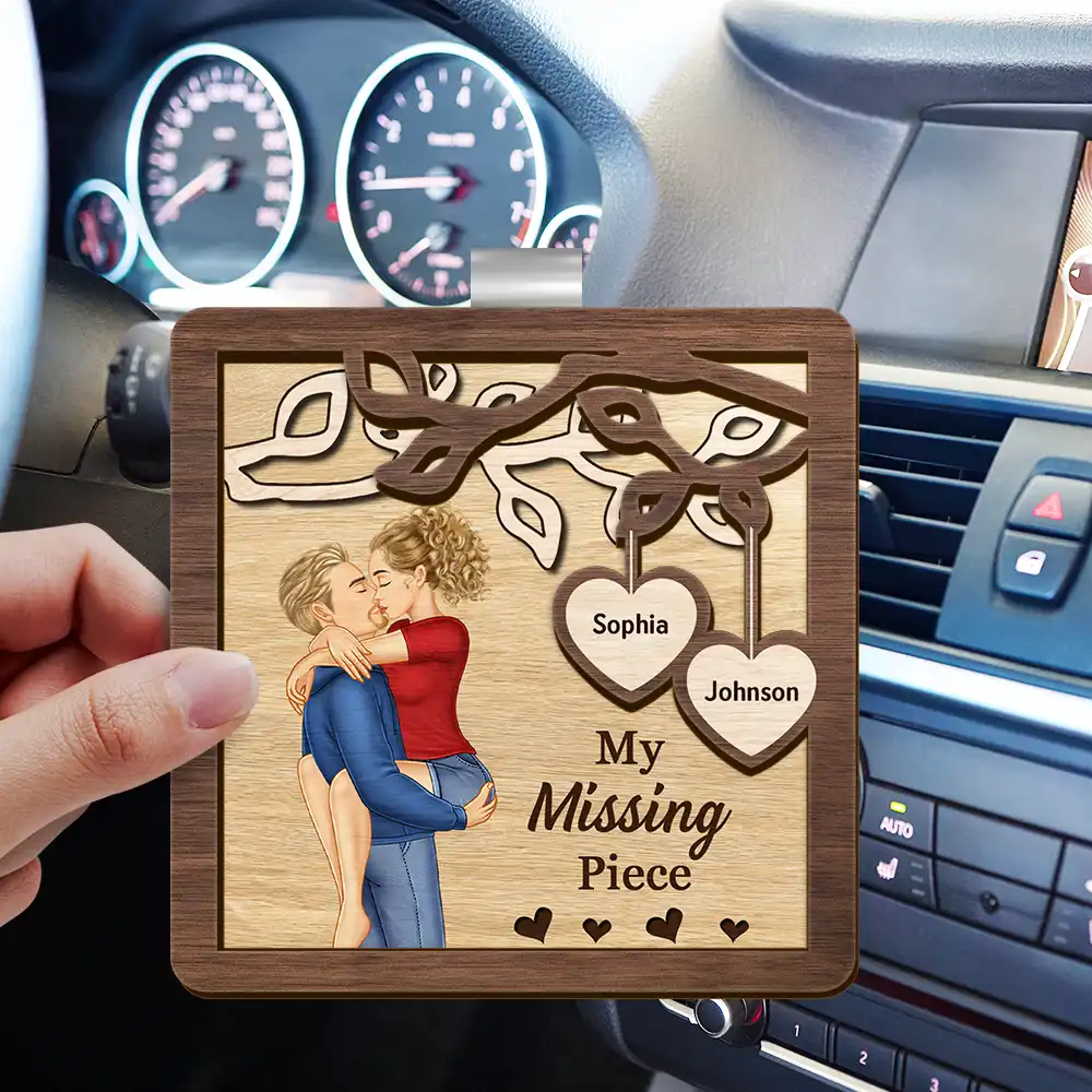 Couple Better Together - Personalized Custom Shaped Car Visor Clip - Image 3