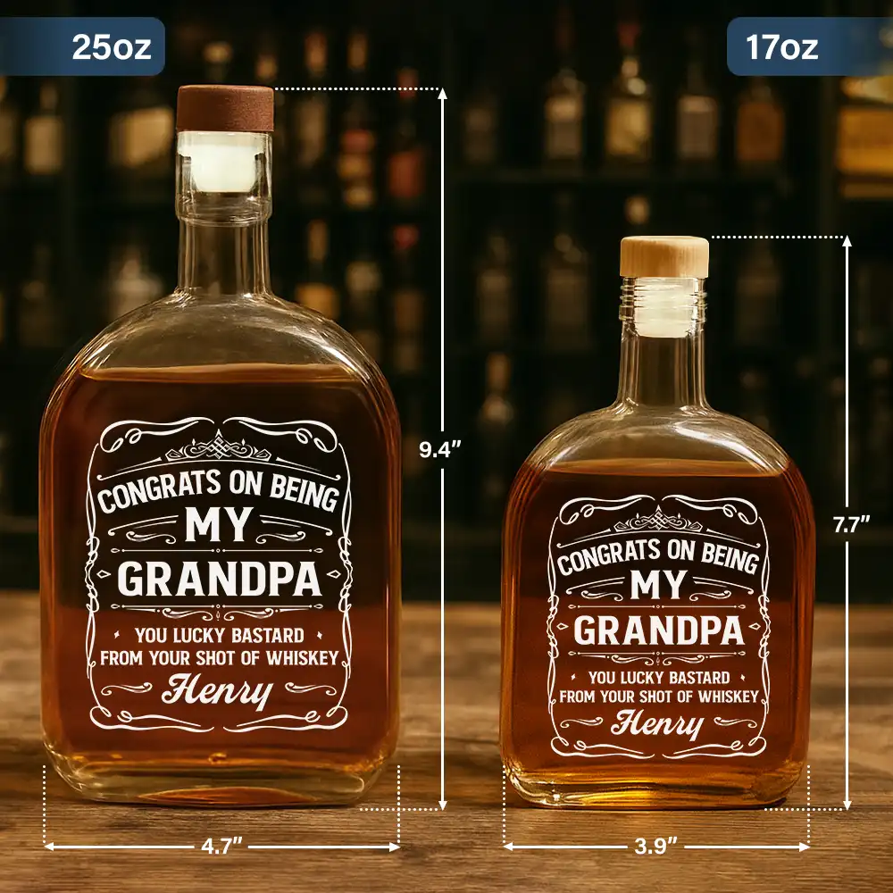 Couple Congrats On Being My Husband You Lucky Man - Personalized Whiskey Bottle - Image 5