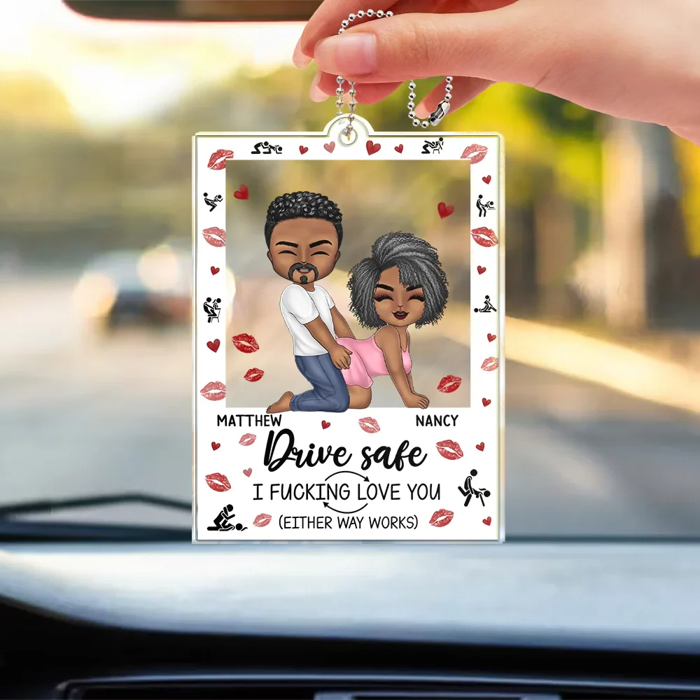 Couple I Love You Either Way Works - Personalized Acrylic Car Hanger - Image 3
