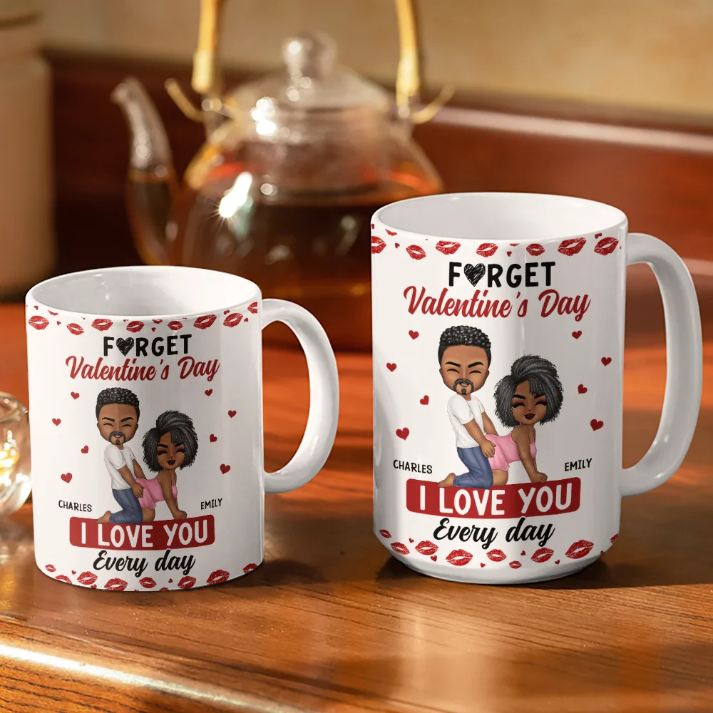 Couple I Love You Every Day - Personalised White Edge-to-Edge Mug - Image 3