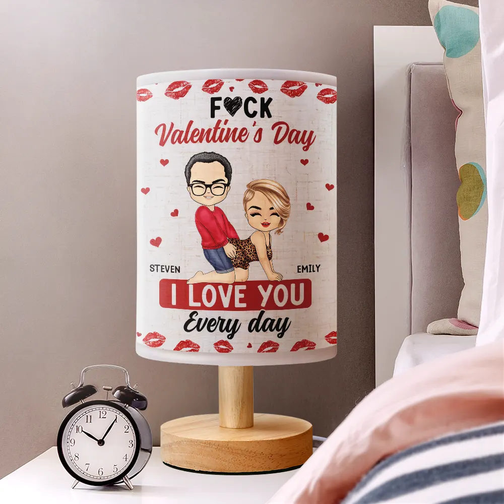 Couple I Love You Every Day - Personalized Fabric Lamp - Image 2