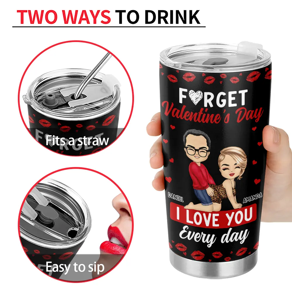 Couple I Love You Every Day - Personalized Tumbler - Image 4