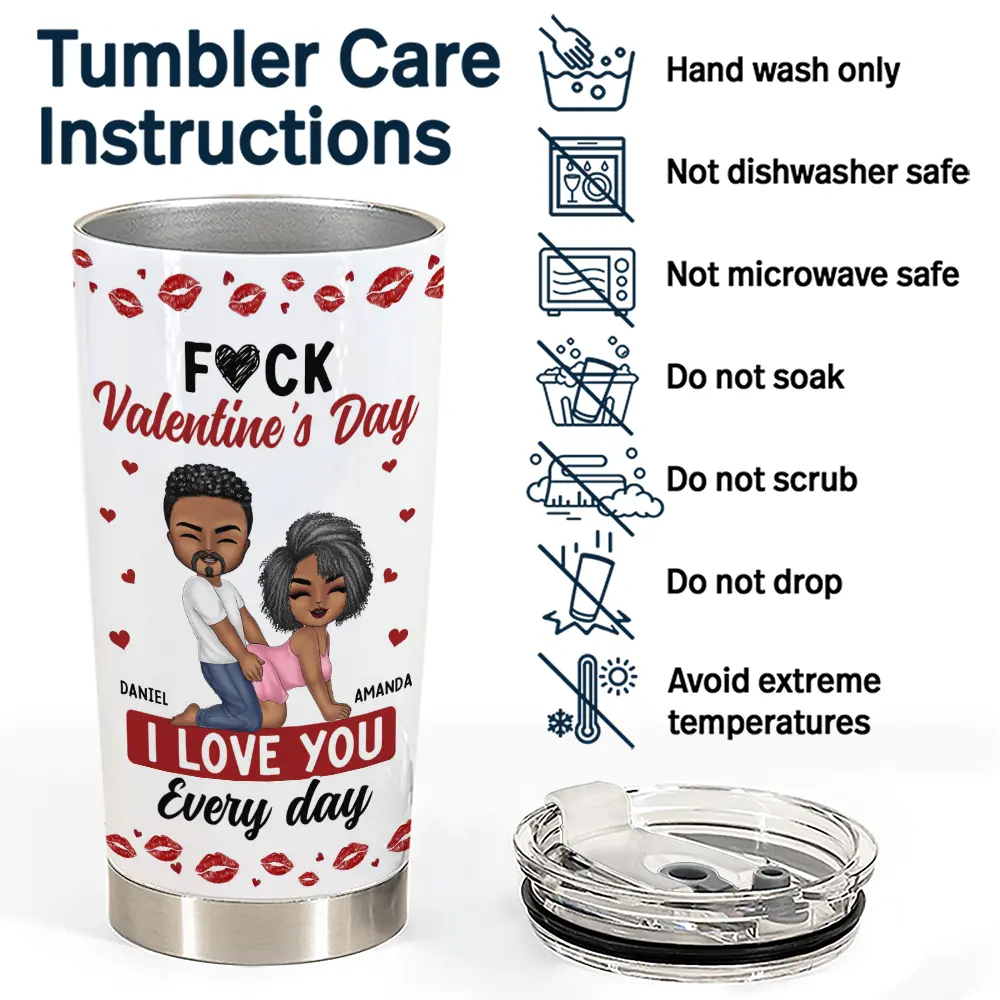 Couple I Love You Every Day - Personalized Tumbler - Image 5