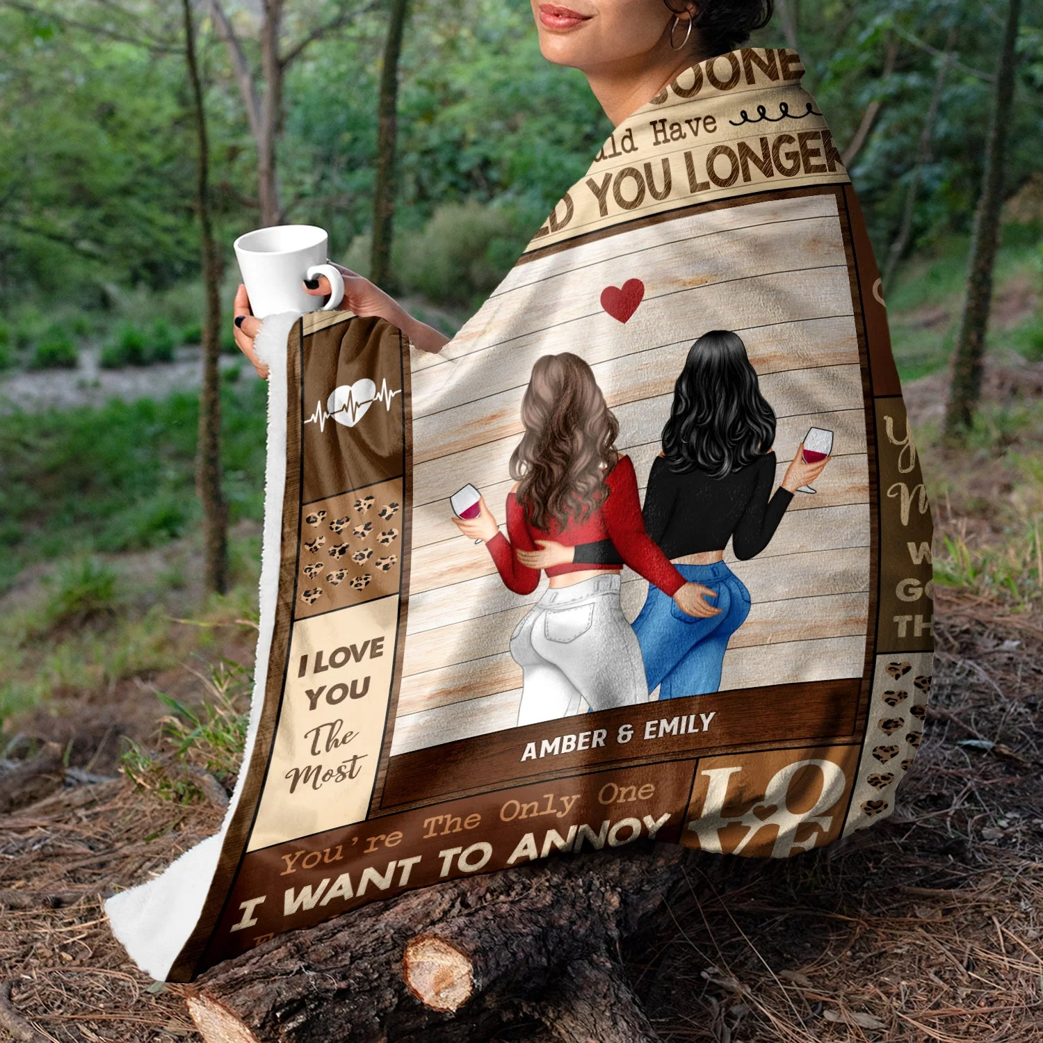 Couple I Wish I Could Found You Sooner - Gift For Couples - Personalized Custom Fleece Blanket - Image 3
