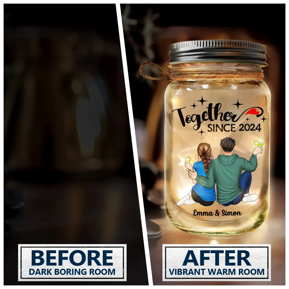 Couple I'll Choose You - Personalized Mason Jar Light - Image 4