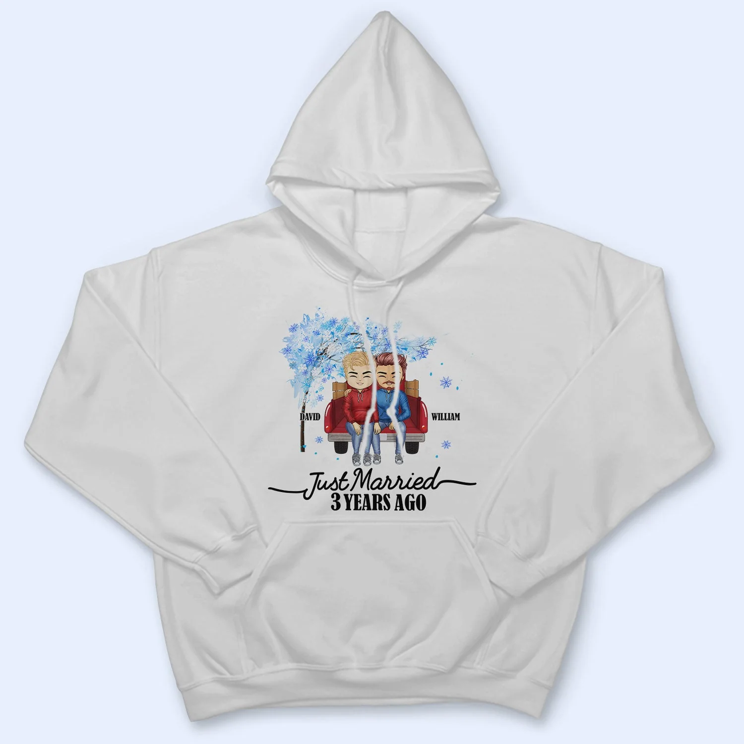 Couple Just Married Years Ago - Gift For Couples - Personalized T Shirt - Image 4