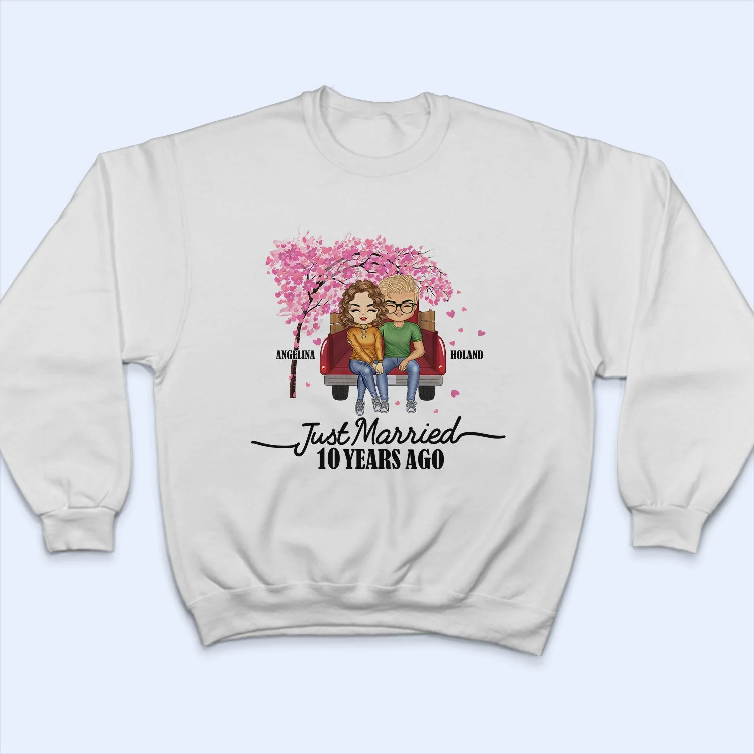 Couple Just Married Years Ago - Gift For Couples - Personalized T Shirt - Image 5