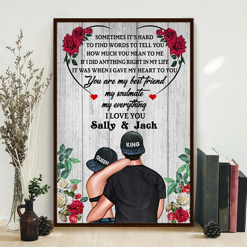 Couple King Queen How Much You Mean To Me Personalized Custom Poster - Image 3