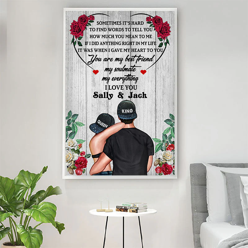 Couple King Queen How Much You Mean To Me Personalized Custom Poster - Image 4