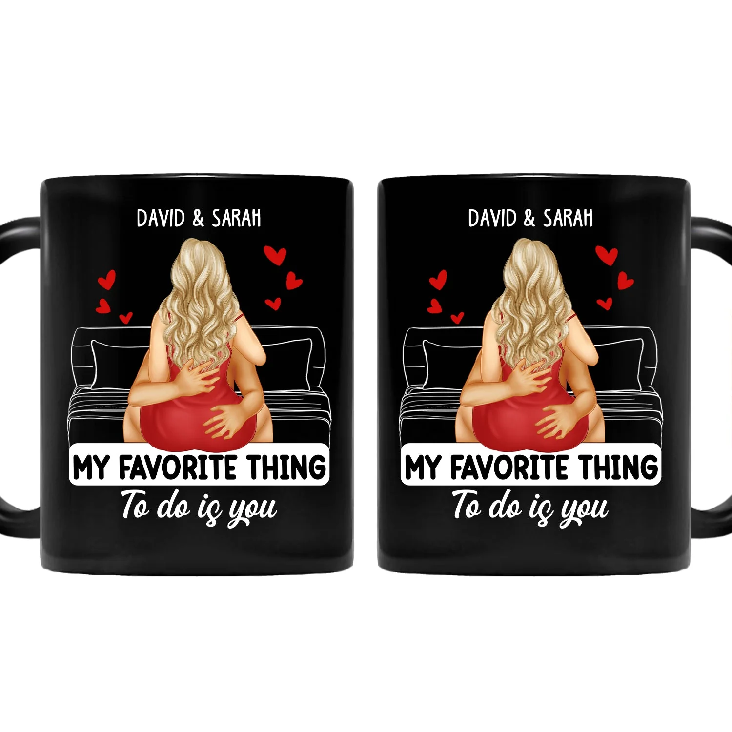 Couple Kissing My Favorite Thing To Do Is You - Gift For Couples - Personalized Mug - Image 2