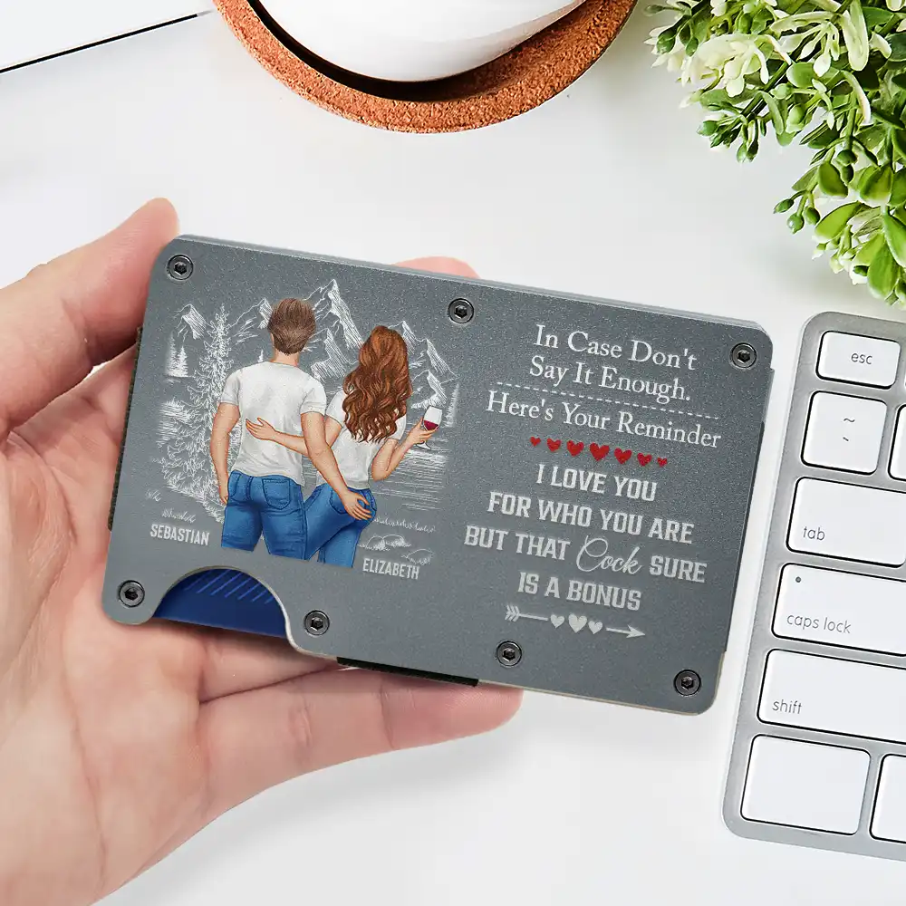Couple Little Reminder After Year I Still Love You - Personalized Card Wallet With Money Clip - Image 2