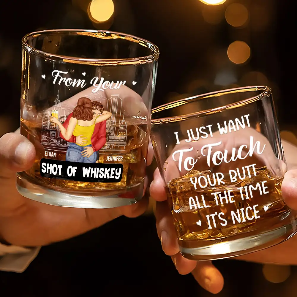 Couple Only One I Want To Annoy - Personalized Whiskey Glass - Image 3