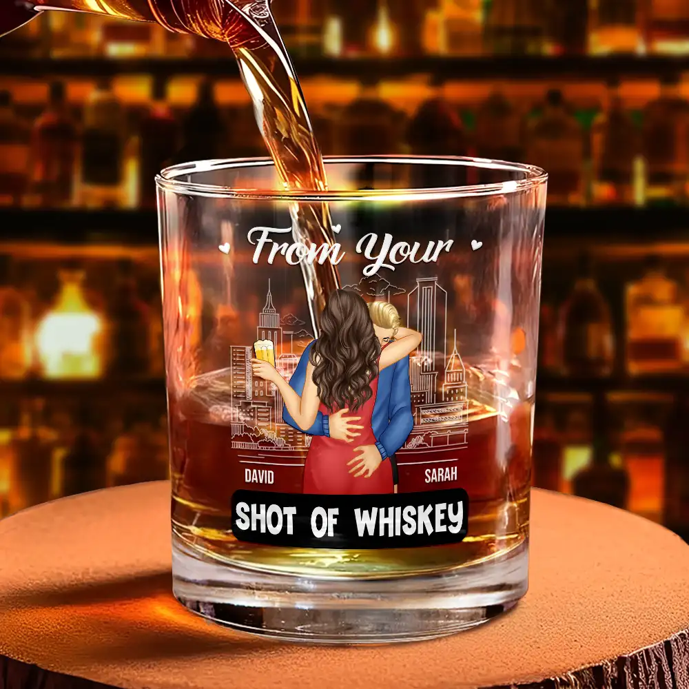 Couple Only One I Want To Annoy - Personalized Whiskey Glass - Image 4