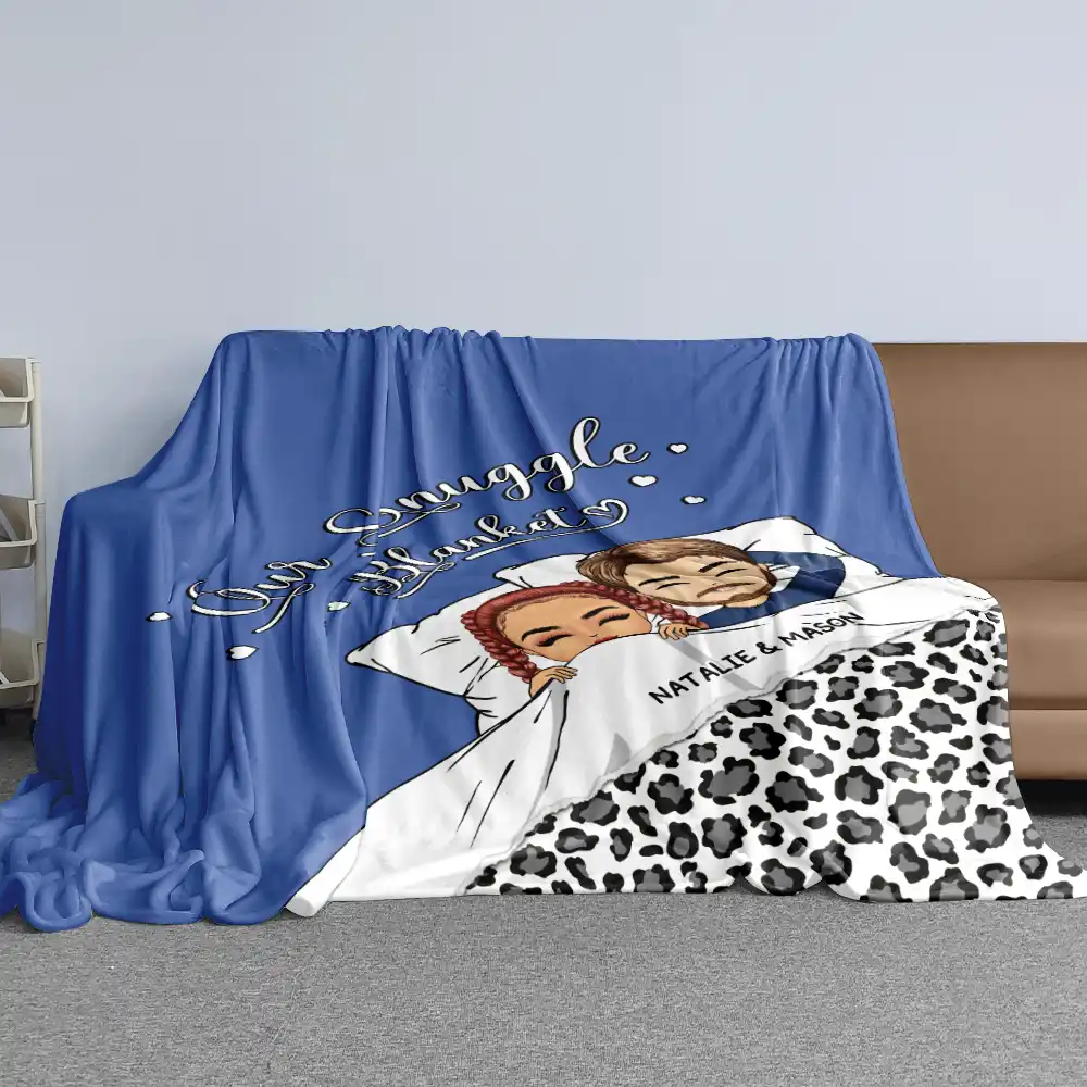 Couple Our Snuggle Blanket - Personalized Oversized Blanket - Image 6
