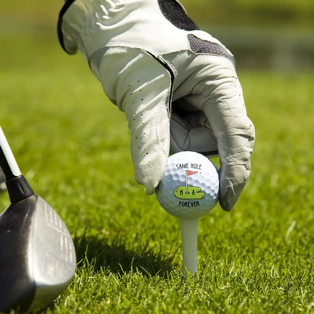 Couple Same Hole Forever - Personalized Golf Ball - Image 5