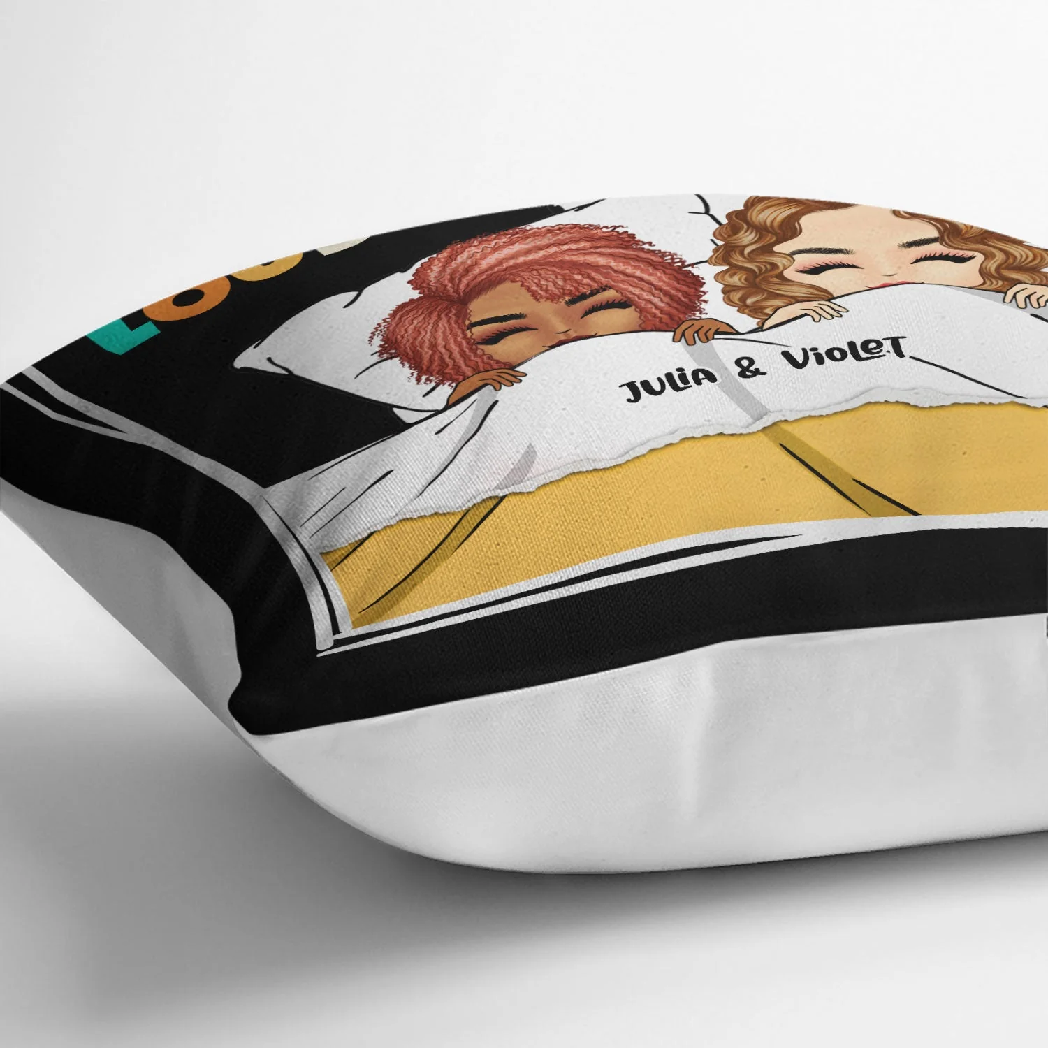 Couple Snoring Loud AF Beside Me - Gift For Couples - Personalized Pillow - Image 3
