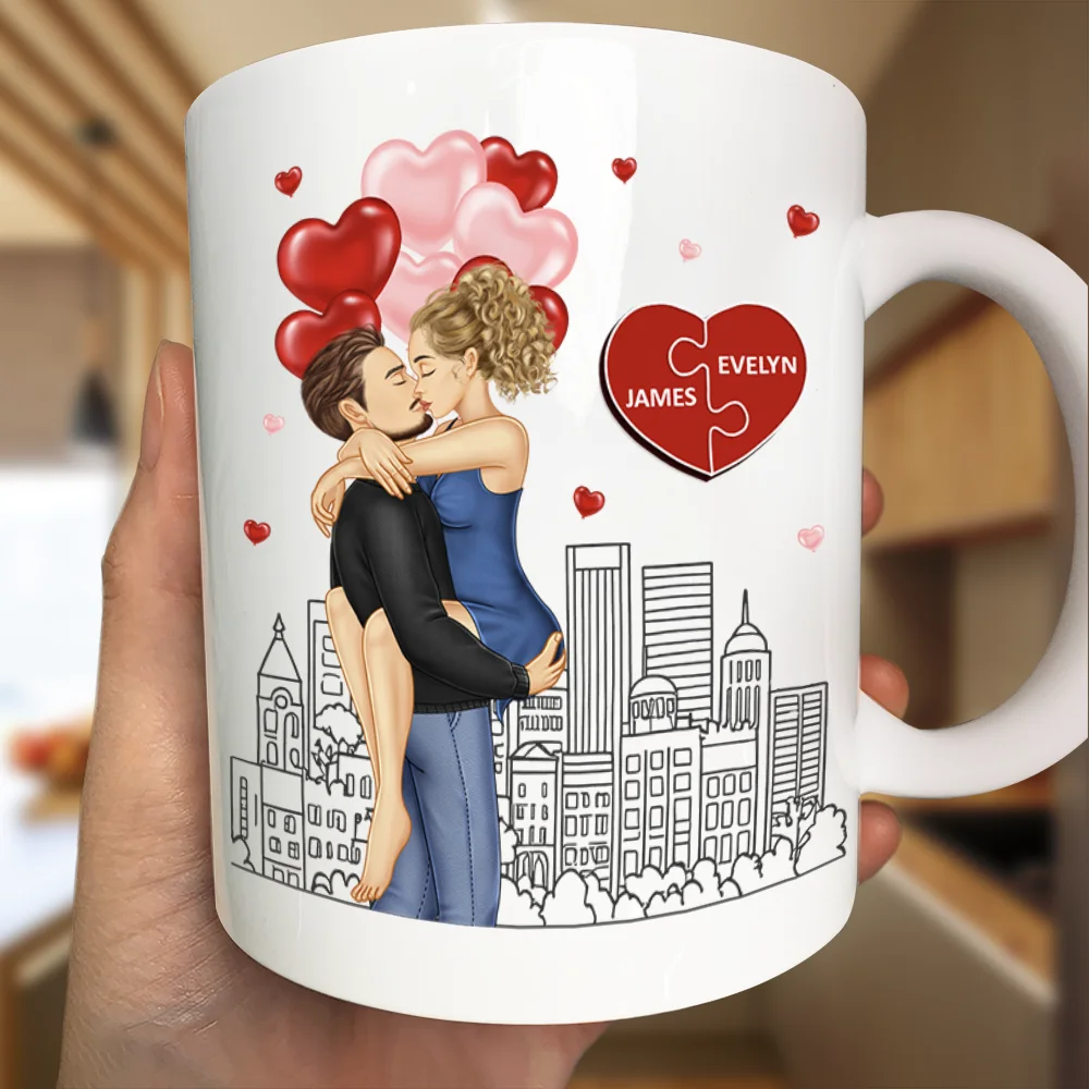 Couple The Day Our Journey Began - Personalized Mug - Image 3