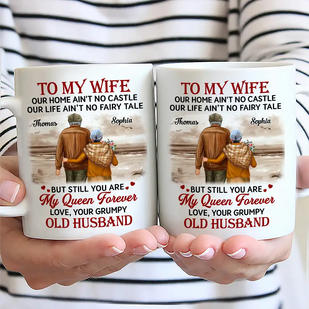 Couple To My Wife Our Home Ain't No Castle - Personalized Mug - Image 2