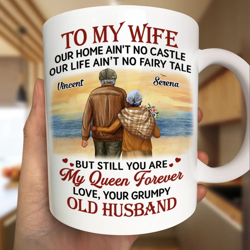 Couple To My Wife Our Home Ain't No Castle - Personalized Mug - Image 3