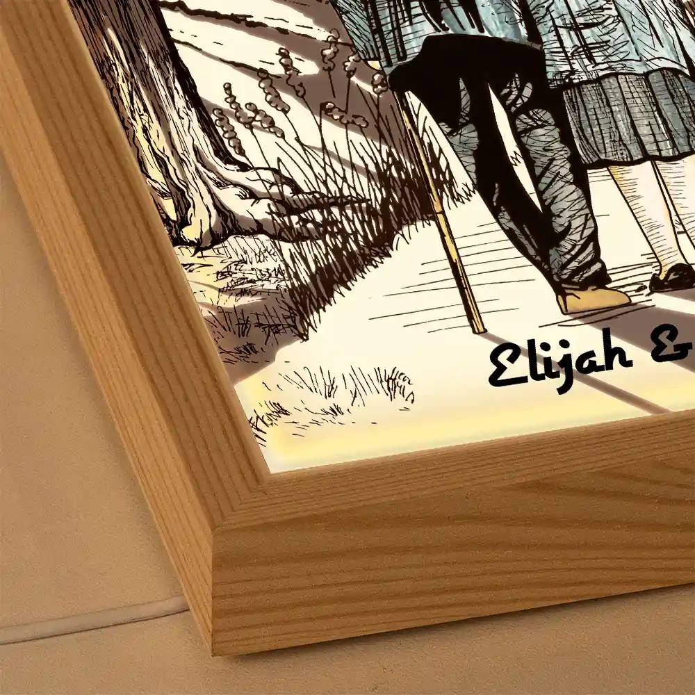 Couple When We Get To The End Of Our Lives Together - Personalized Light Up Picture Frame - Image 5