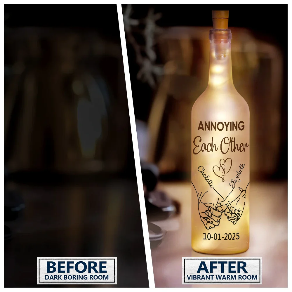 Couple You And Me We Got This - Personalized Bottle Light - Image 3