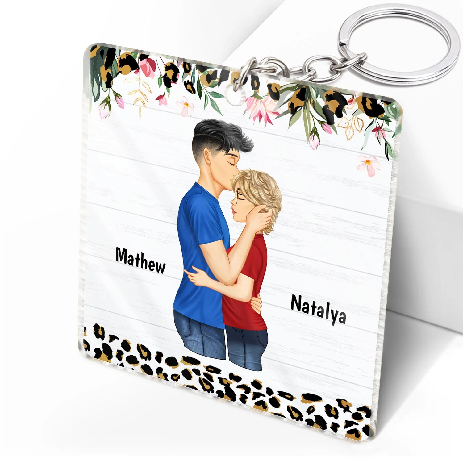 Couple You Are My Favorite By Far - Gift For Couples - Personalized Acrylic Keychain - Image 2