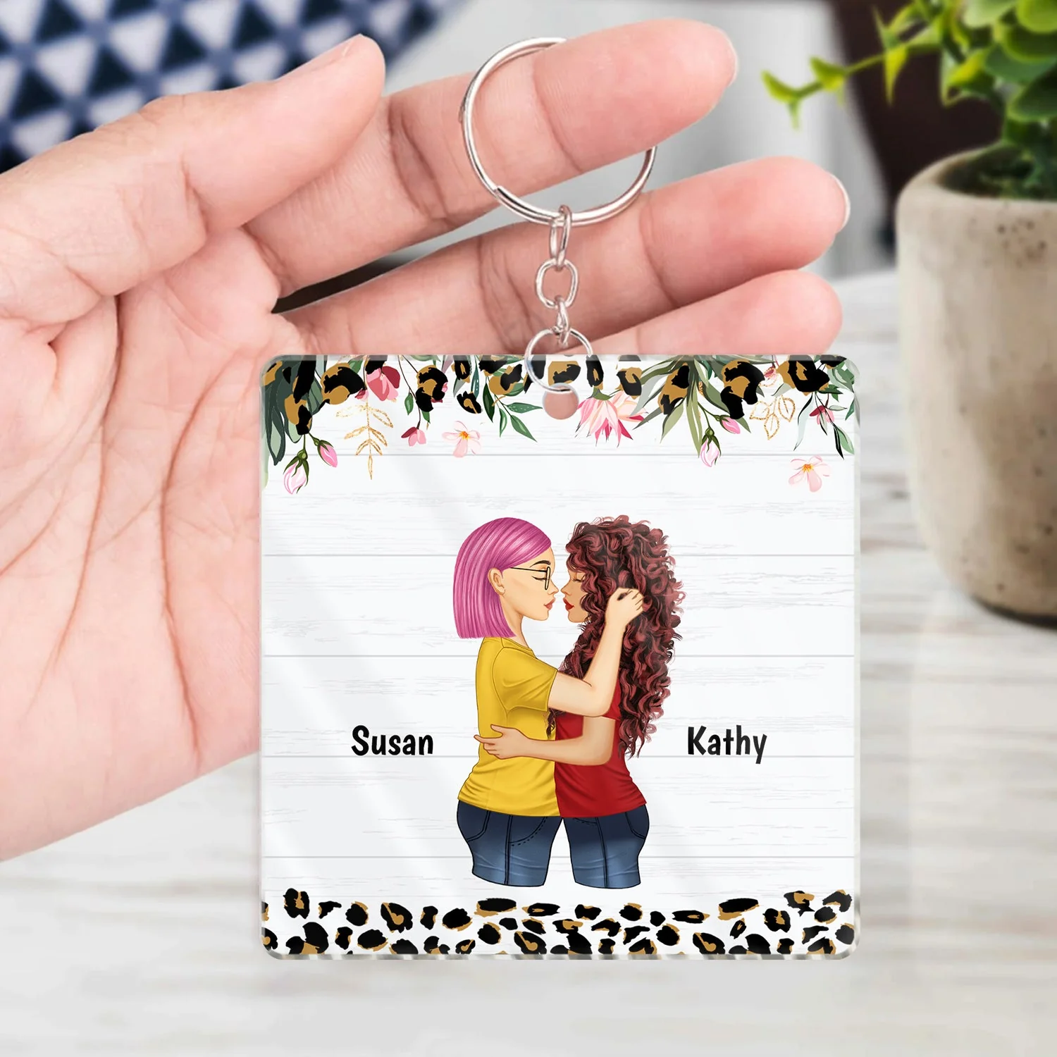 Couple You Are My Favorite By Far - Gift For Couples - Personalized Acrylic Keychain - Image 4