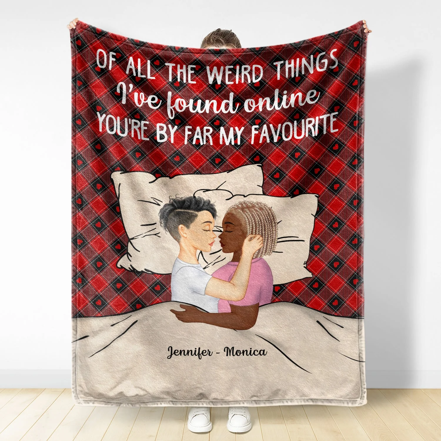 Couple You Are My Favorite By Far - Gift For Couples - Personalized Fleece Blanket - Image 2