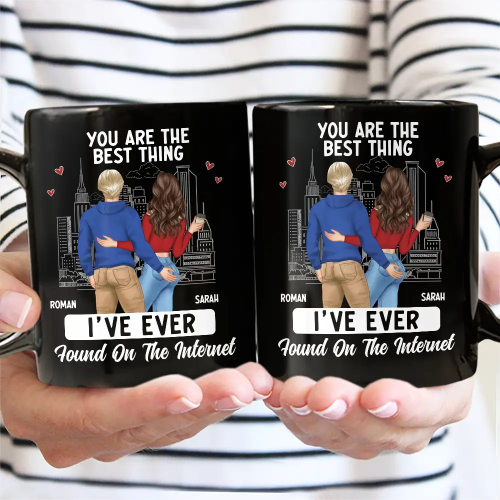 Couple You Are The Best Thing I Have Found Online - Gift For Couples - Personalized Mug - Image 4