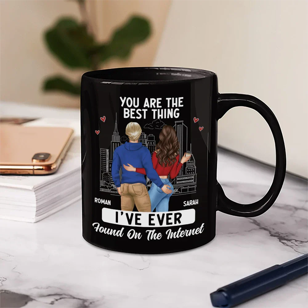 Couple You Are The Best Thing I Have Found Online - Gift For Couples - Personalized Mug - Image 6